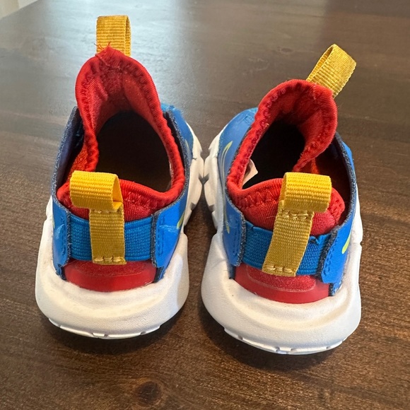 Nike Toddler Baby Flex Runner Blue Yellow Red Pull On Running Shoe Size 5C - Picture 4 of 9